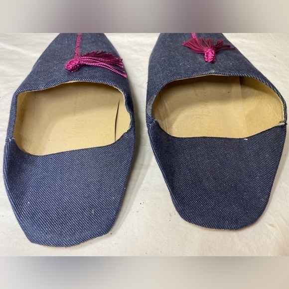 🌷🌷3/$15 Verve Culture Denim Moroccan Style Slides🌷🌷 - Picture 4 of 6